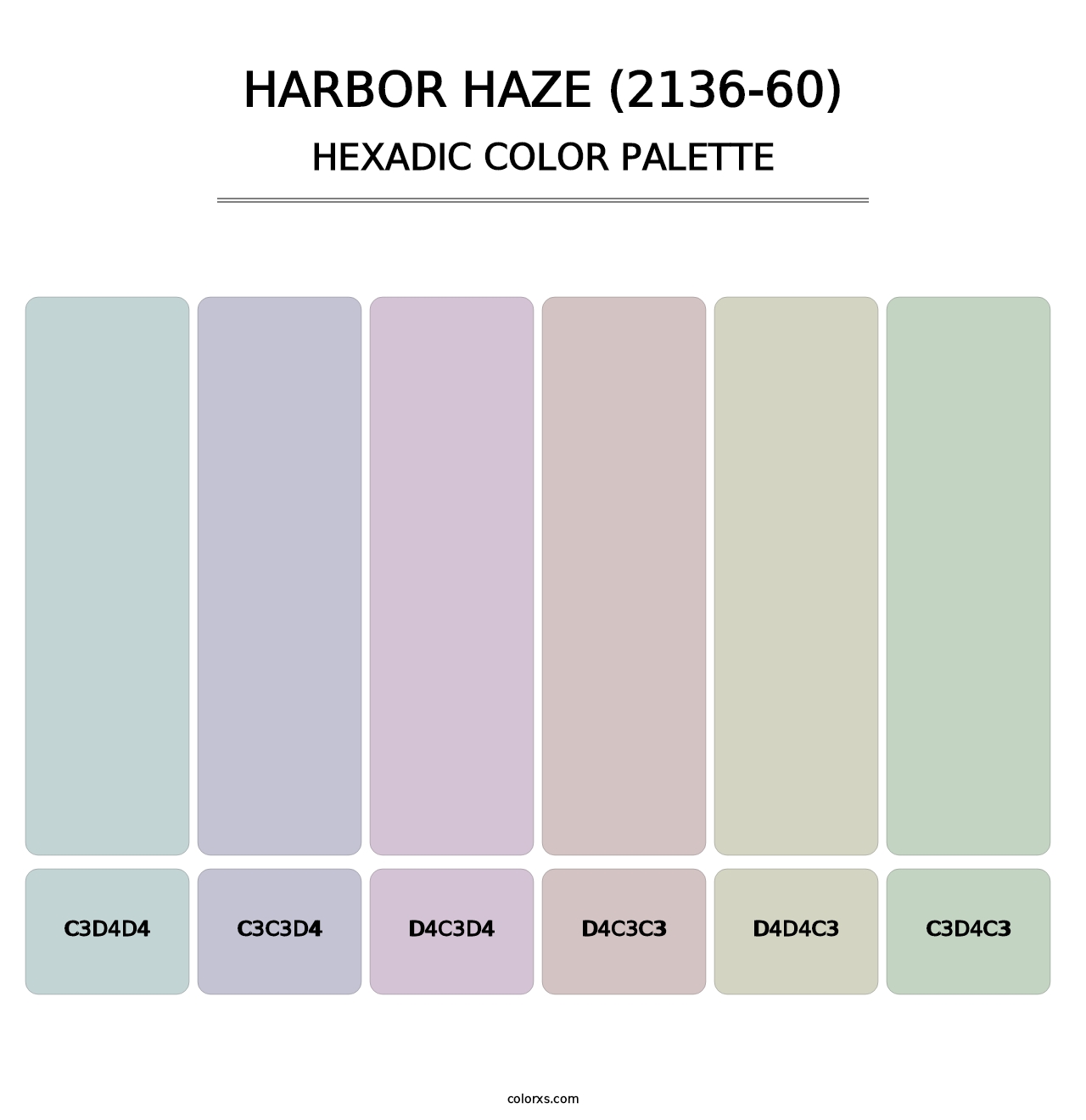 Harbor Haze (2136-60) - Hexadic Color Palette