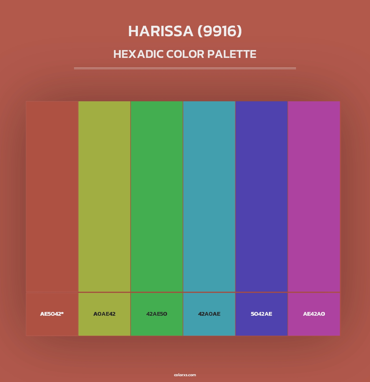 Harissa (9916) - Hexadic Color Palette