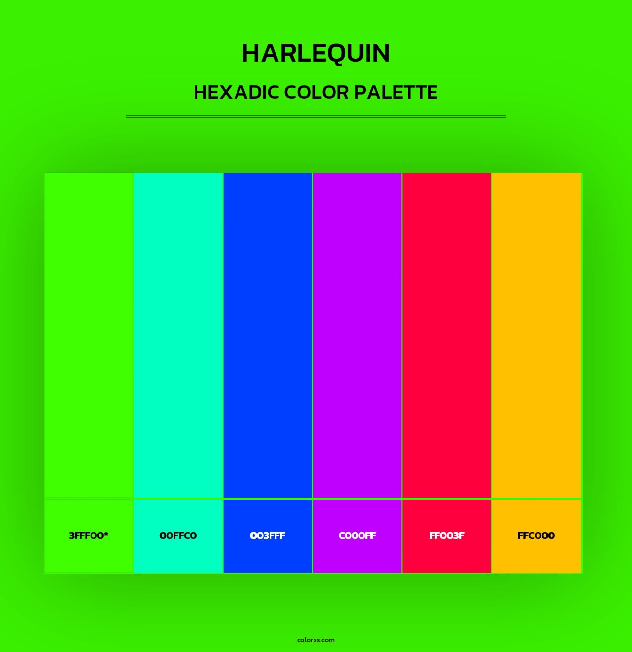 Harlequin - Hexadic Color Palette