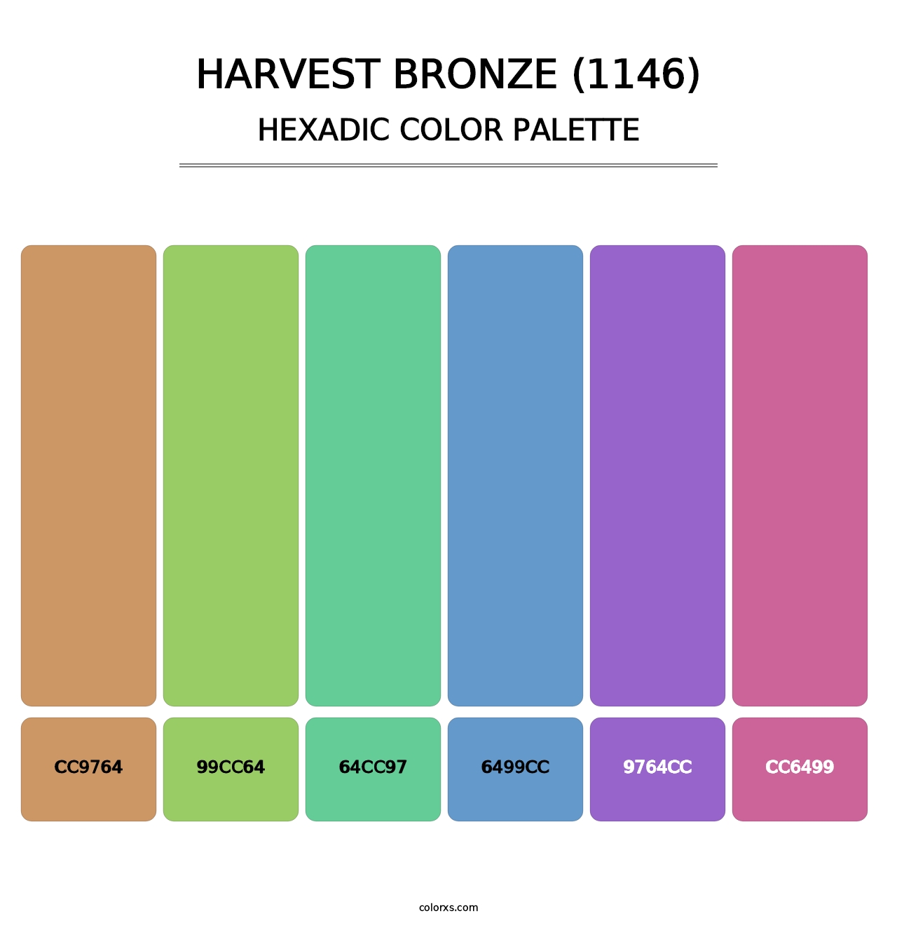 Harvest Bronze (1146) - Hexadic Color Palette