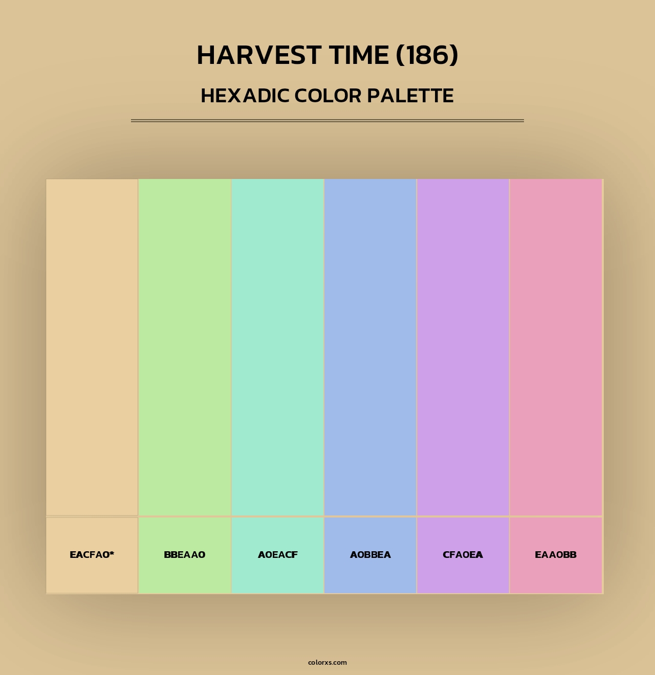 Harvest Time (186) - Hexadic Color Palette
