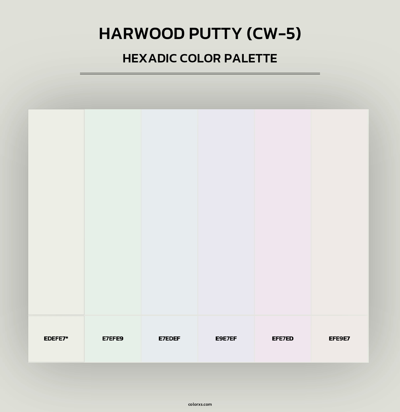 Harwood Putty (CW-5) - Hexadic Color Palette