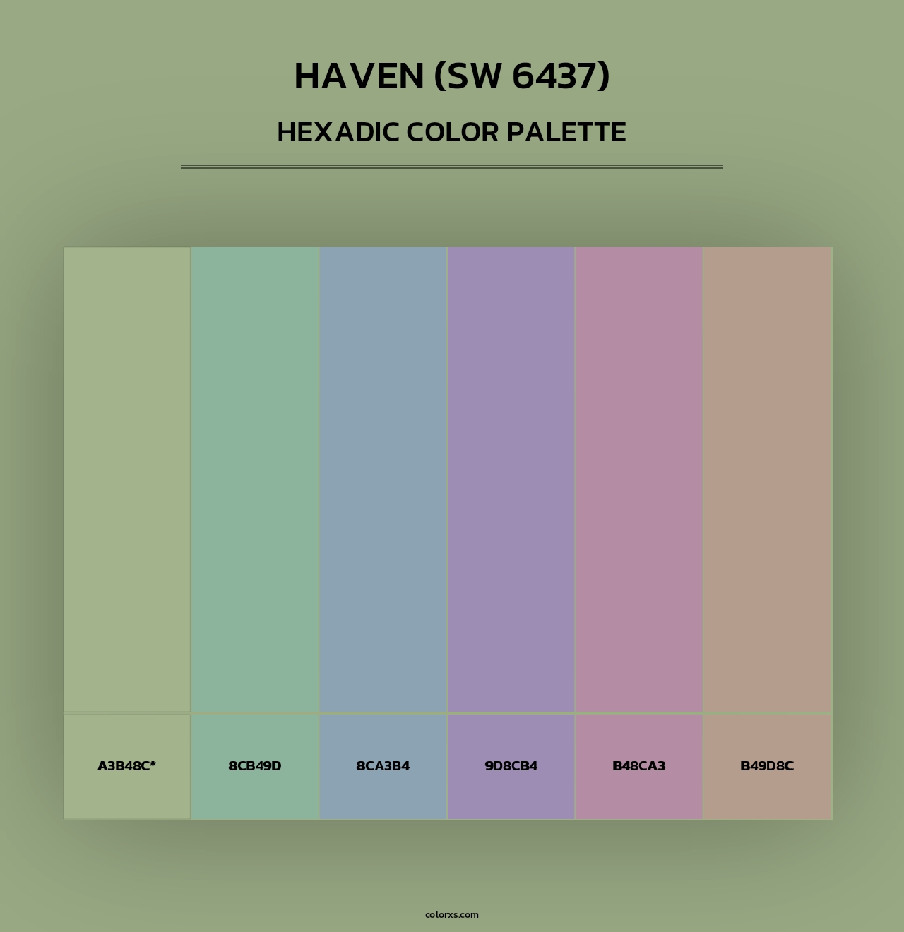 Haven (SW 6437) - Hexadic Color Palette