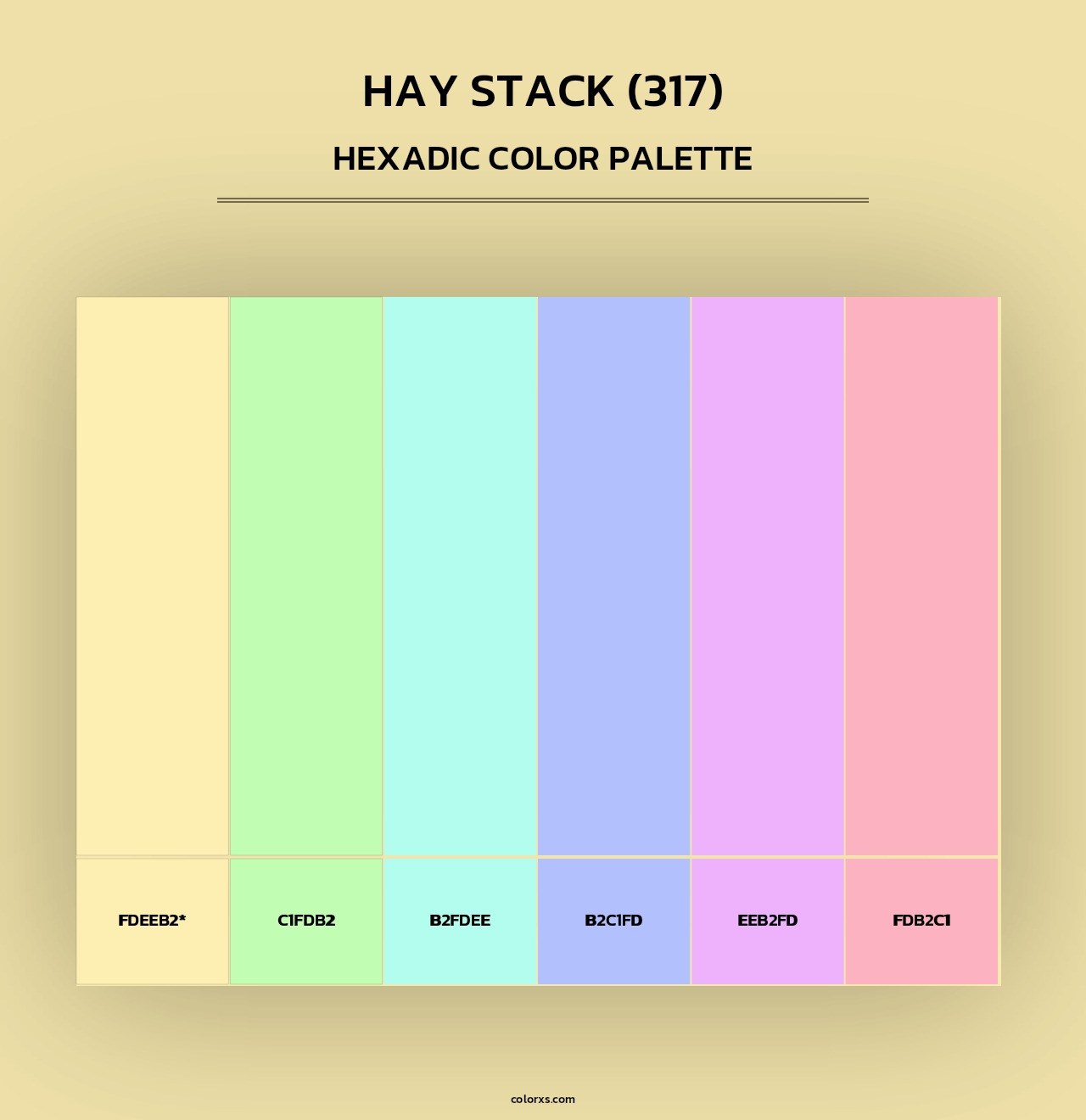 Hay Stack (317) - Hexadic Color Palette