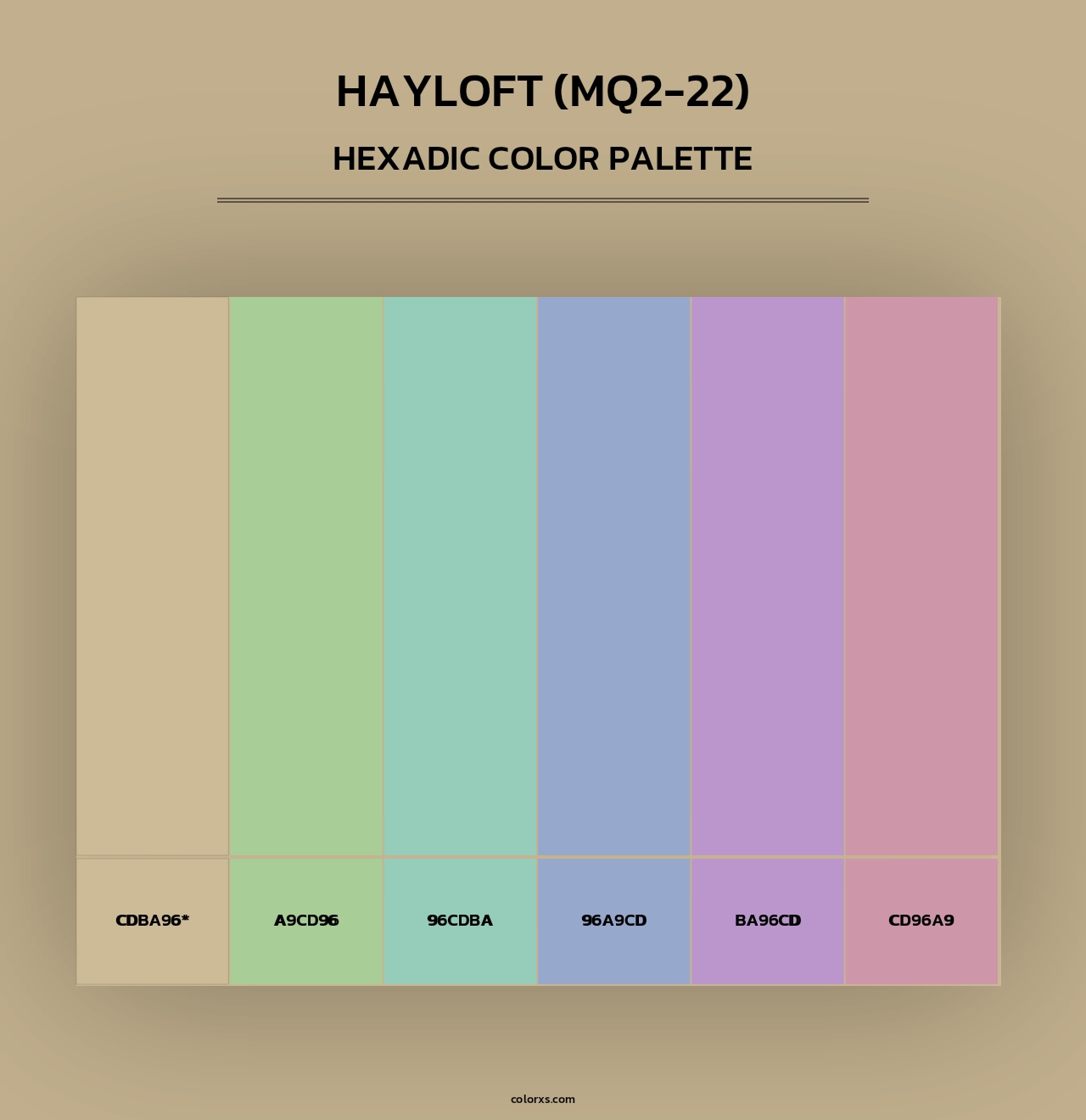 Hayloft (MQ2-22) - Hexadic Color Palette