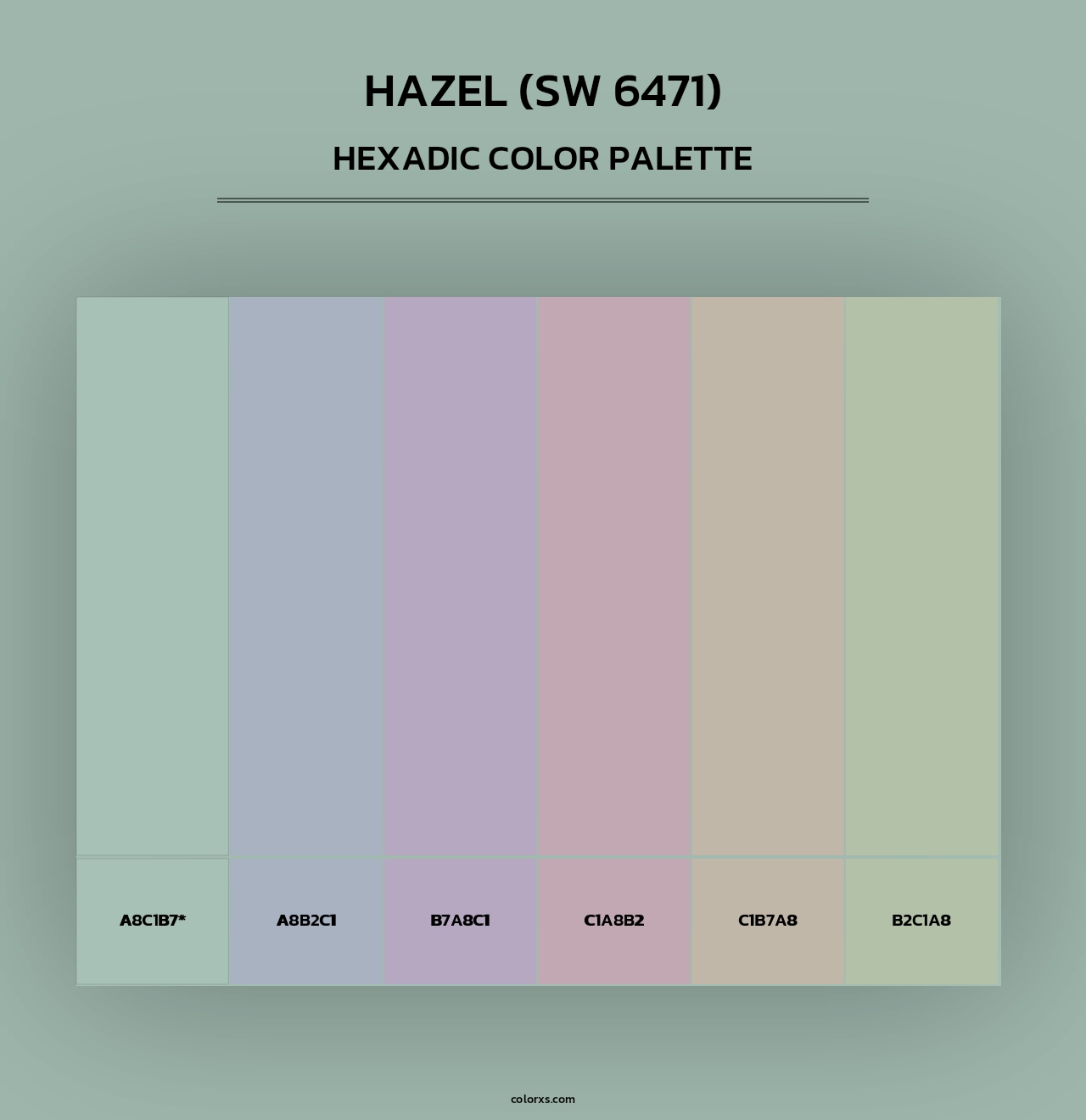 Hazel (SW 6471) - Hexadic Color Palette