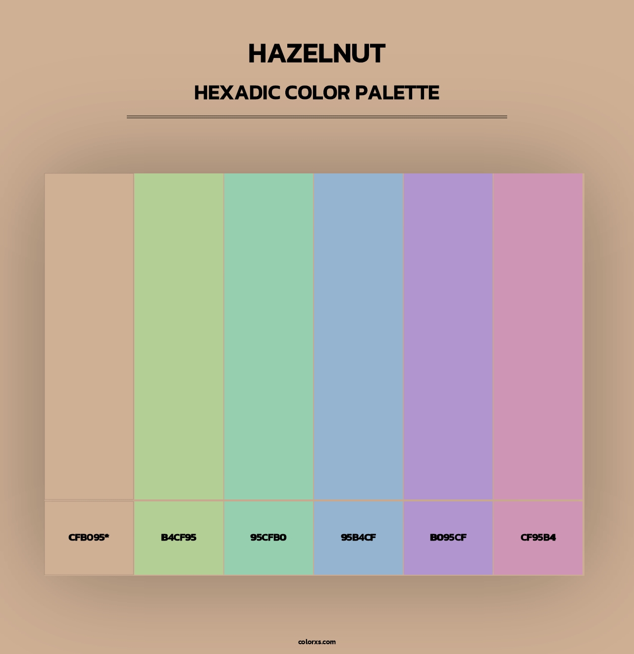 Hazelnut - Hexadic Color Palette