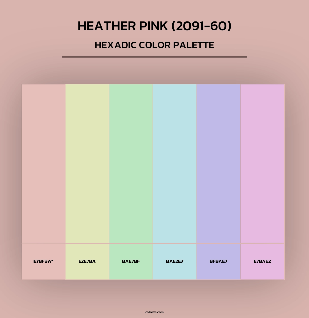 Heather Pink (2091-60) - Hexadic Color Palette