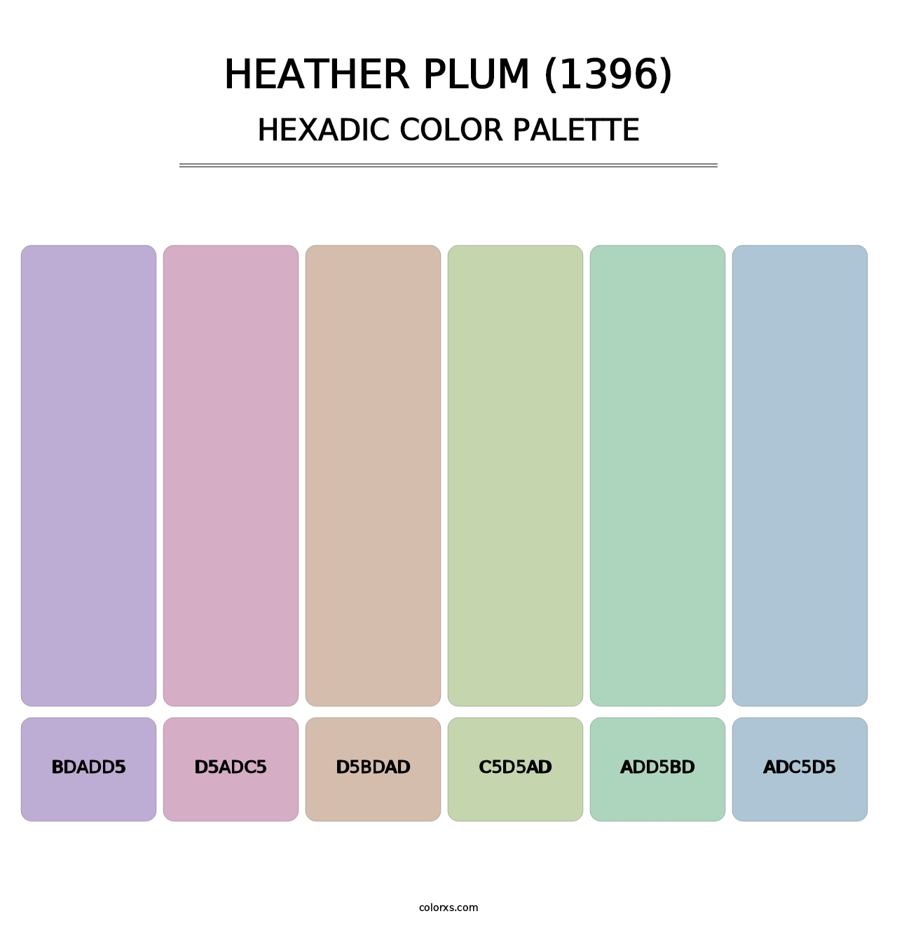 Heather Plum (1396) - Hexadic Color Palette