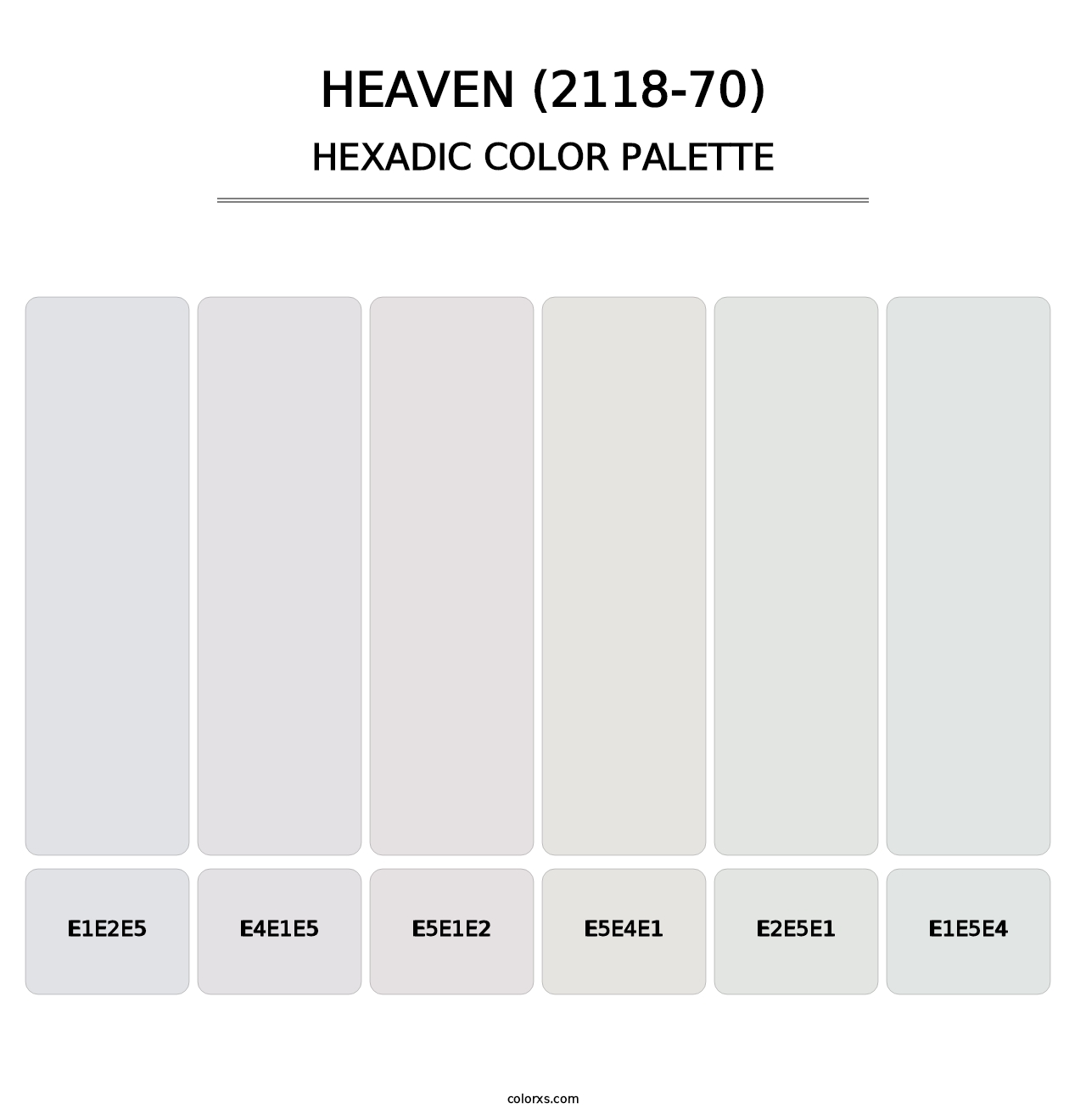 Heaven (2118-70) - Hexadic Color Palette