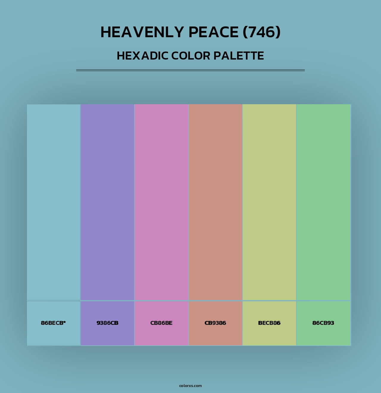 Heavenly Peace (746) - Hexadic Color Palette
