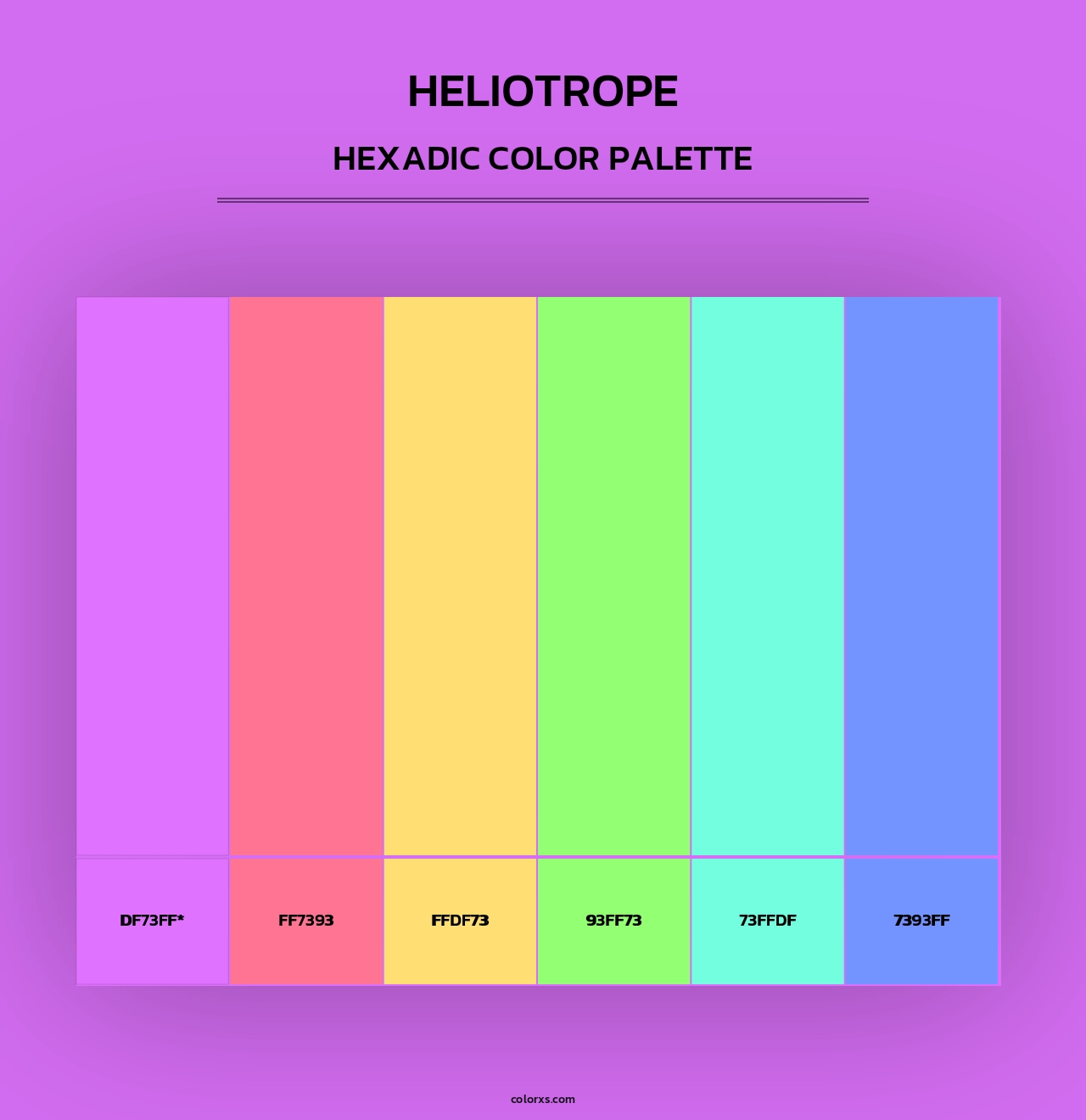Heliotrope - Hexadic Color Palette