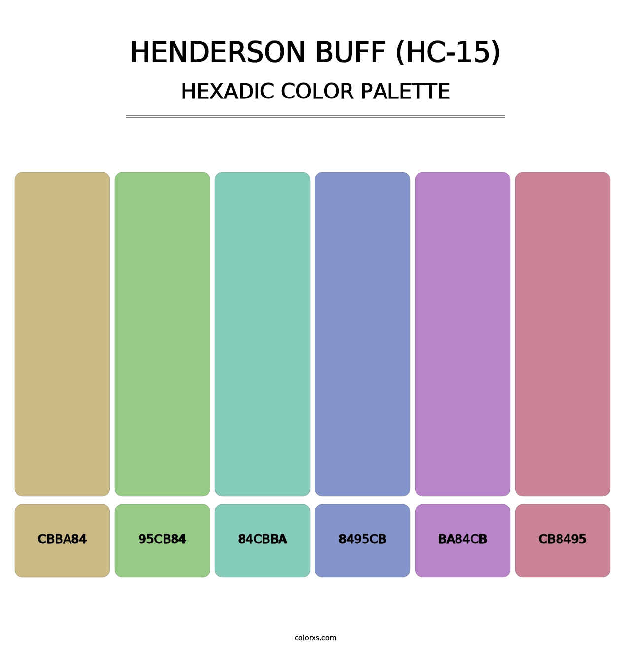 Henderson Buff (HC-15) - Hexadic Color Palette