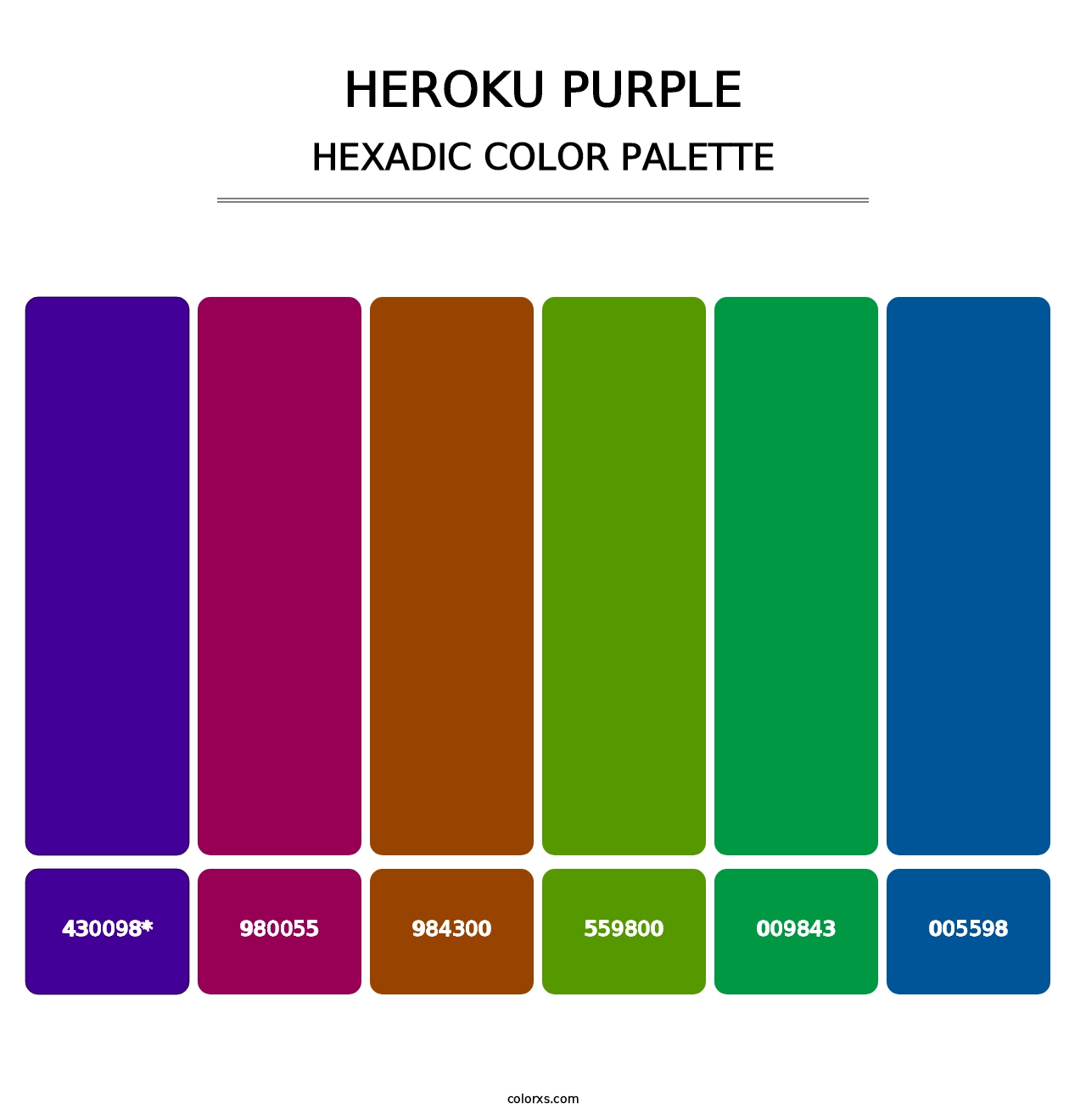 Heroku Purple - Hexadic Color Palette