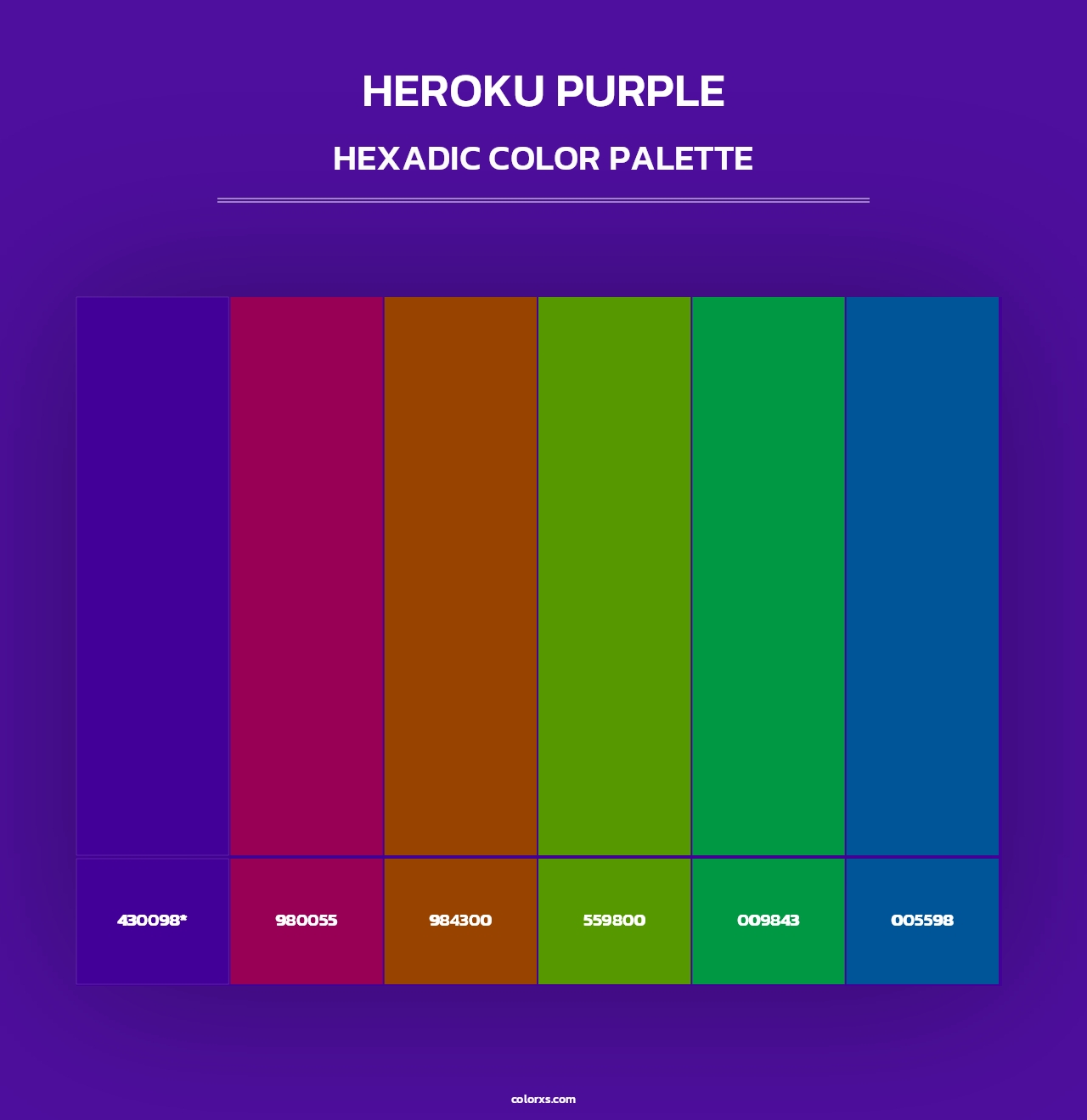 Heroku Purple - Hexadic Color Palette