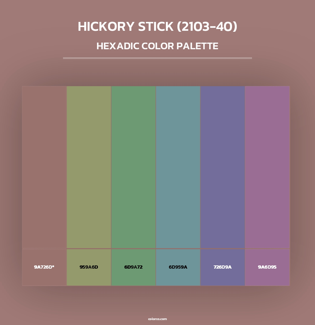 Hickory Stick (2103-40) - Hexadic Color Palette