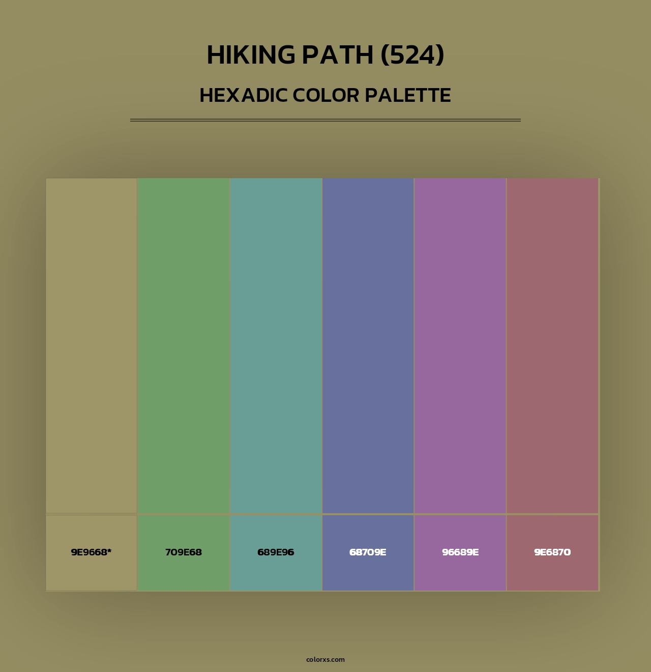 Hiking Path (524) - Hexadic Color Palette