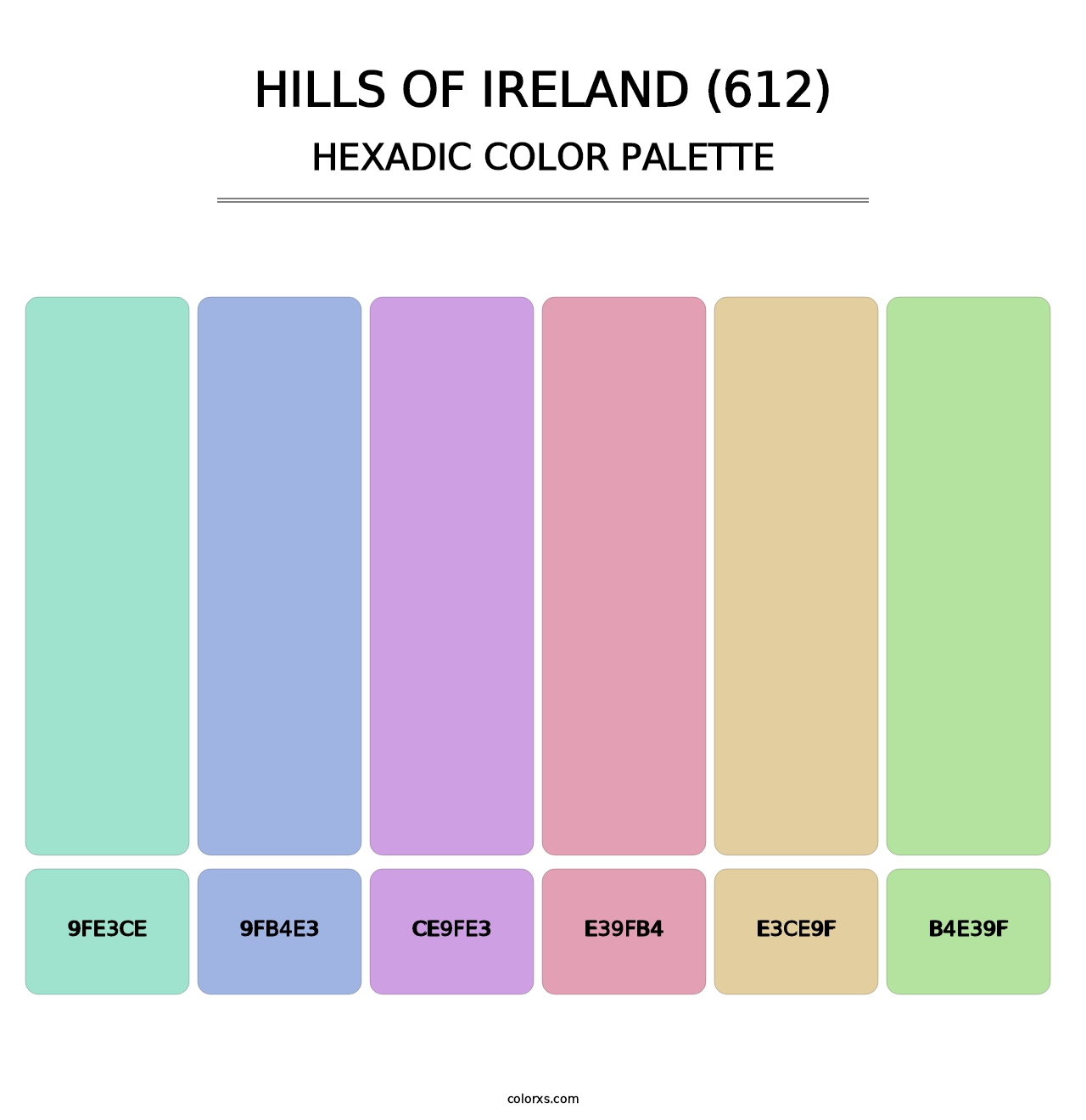 Hills of Ireland (612) - Hexadic Color Palette