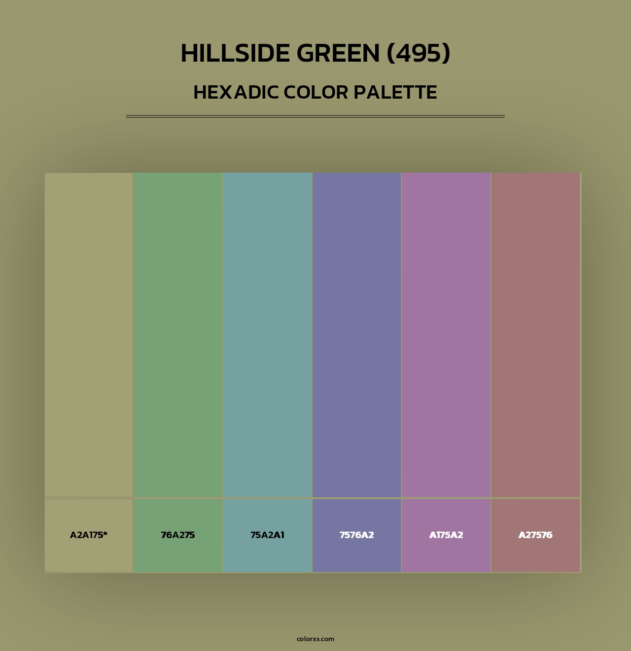 Hillside Green (495) - Hexadic Color Palette