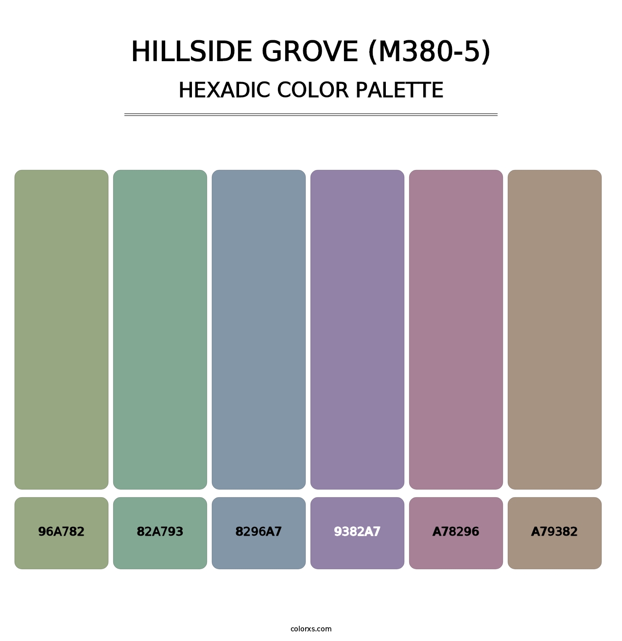 Hillside Grove (M380-5) - Hexadic Color Palette