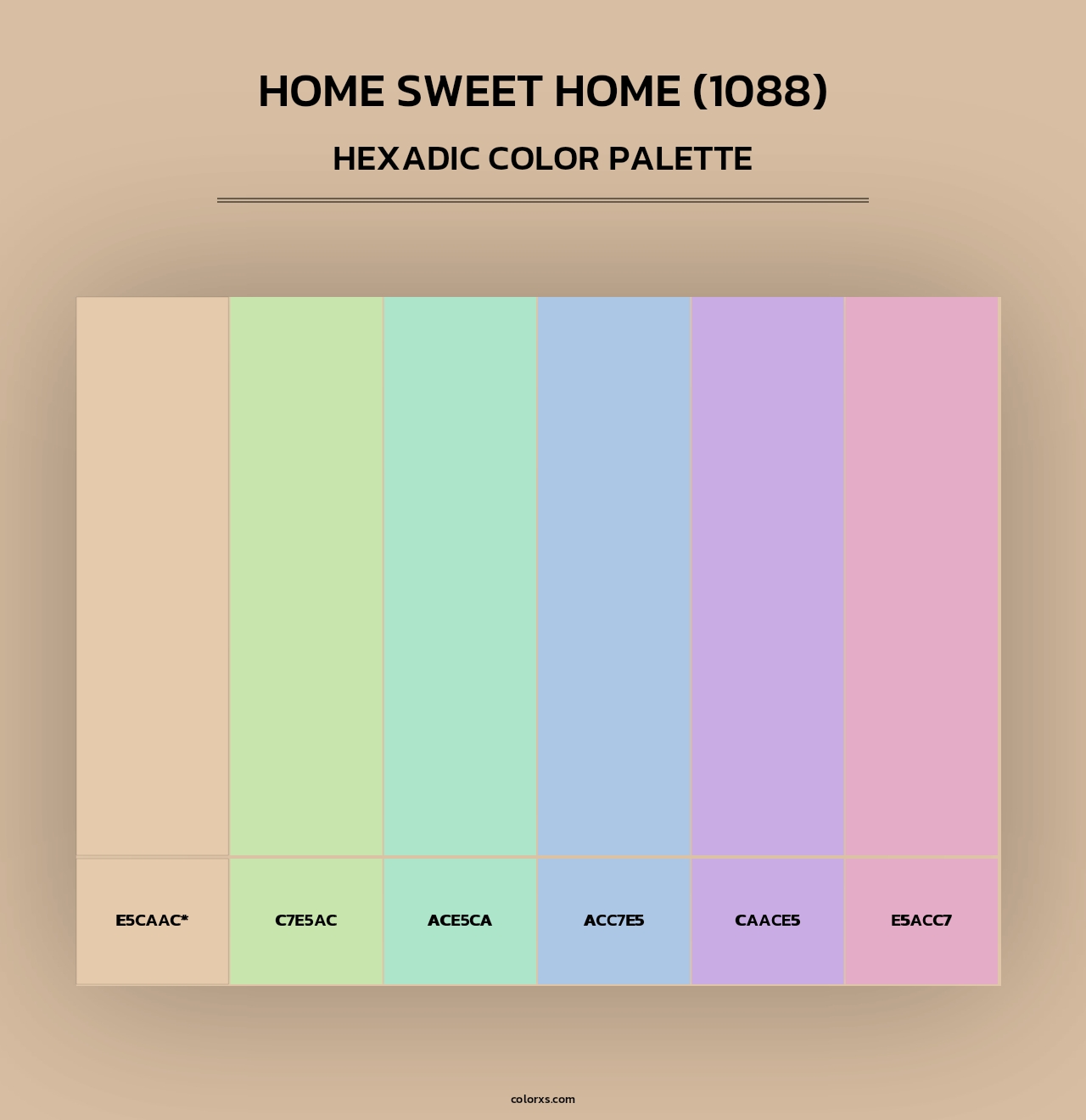 Home Sweet Home (1088) - Hexadic Color Palette