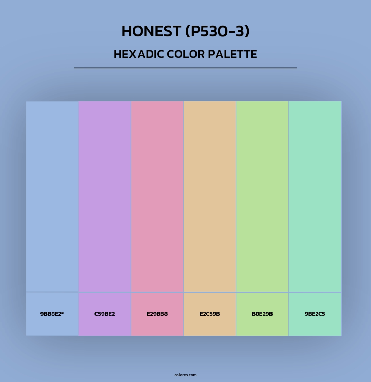Honest (P530-3) - Hexadic Color Palette
