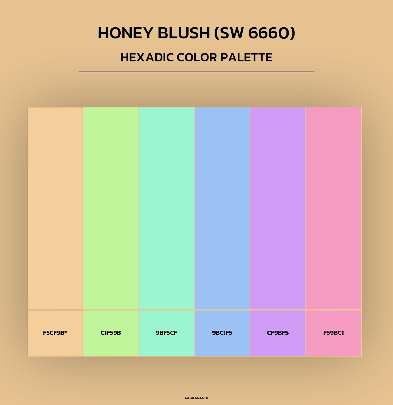 Honey Blush (SW 6660) - Hexadic Color Palette