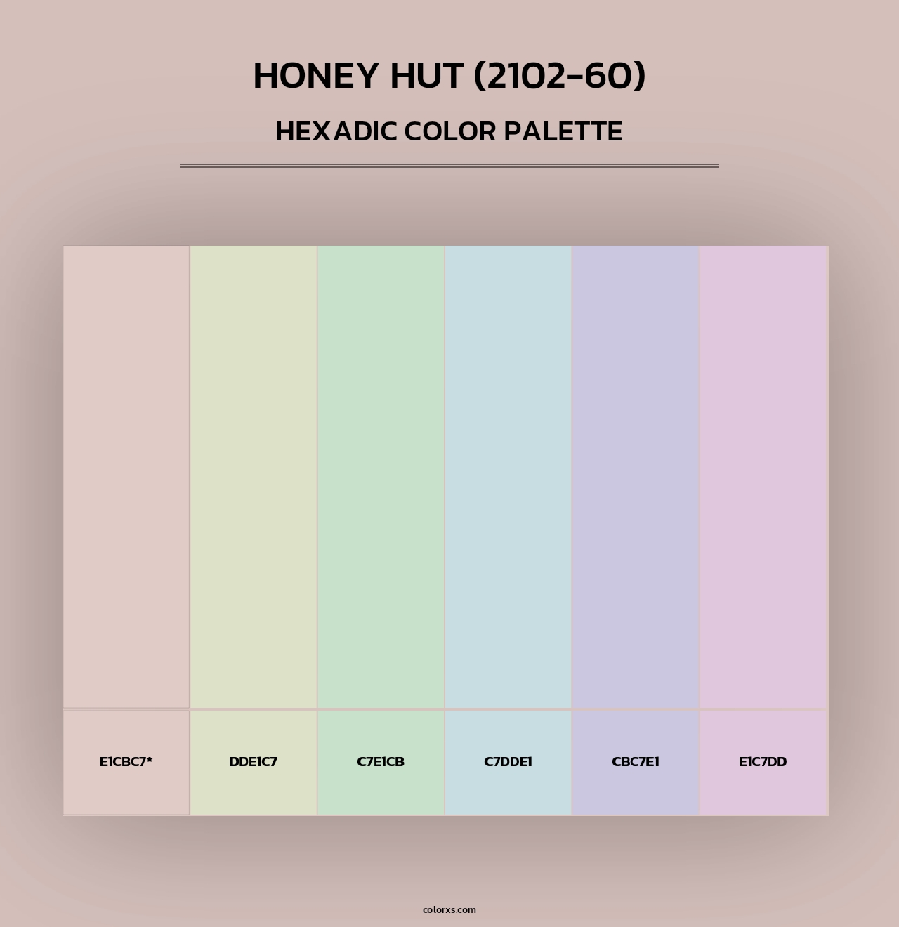 Honey Hut (2102-60) - Hexadic Color Palette