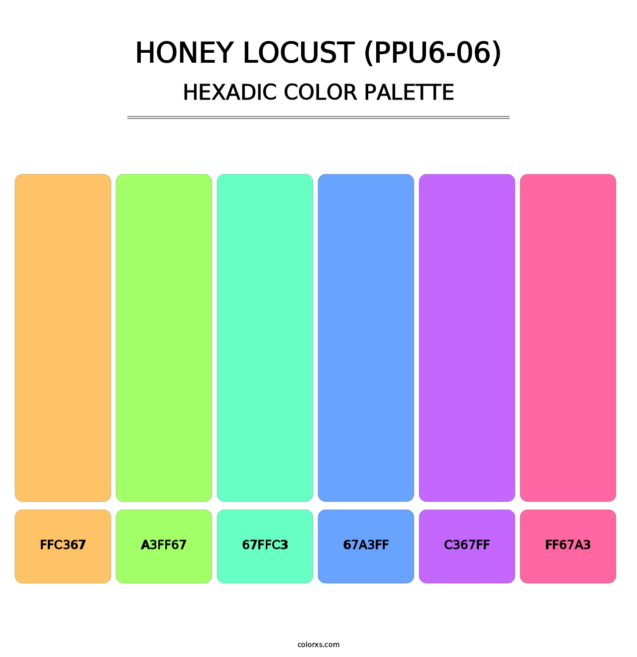 Honey Locust (PPU6-06) - Hexadic Color Palette