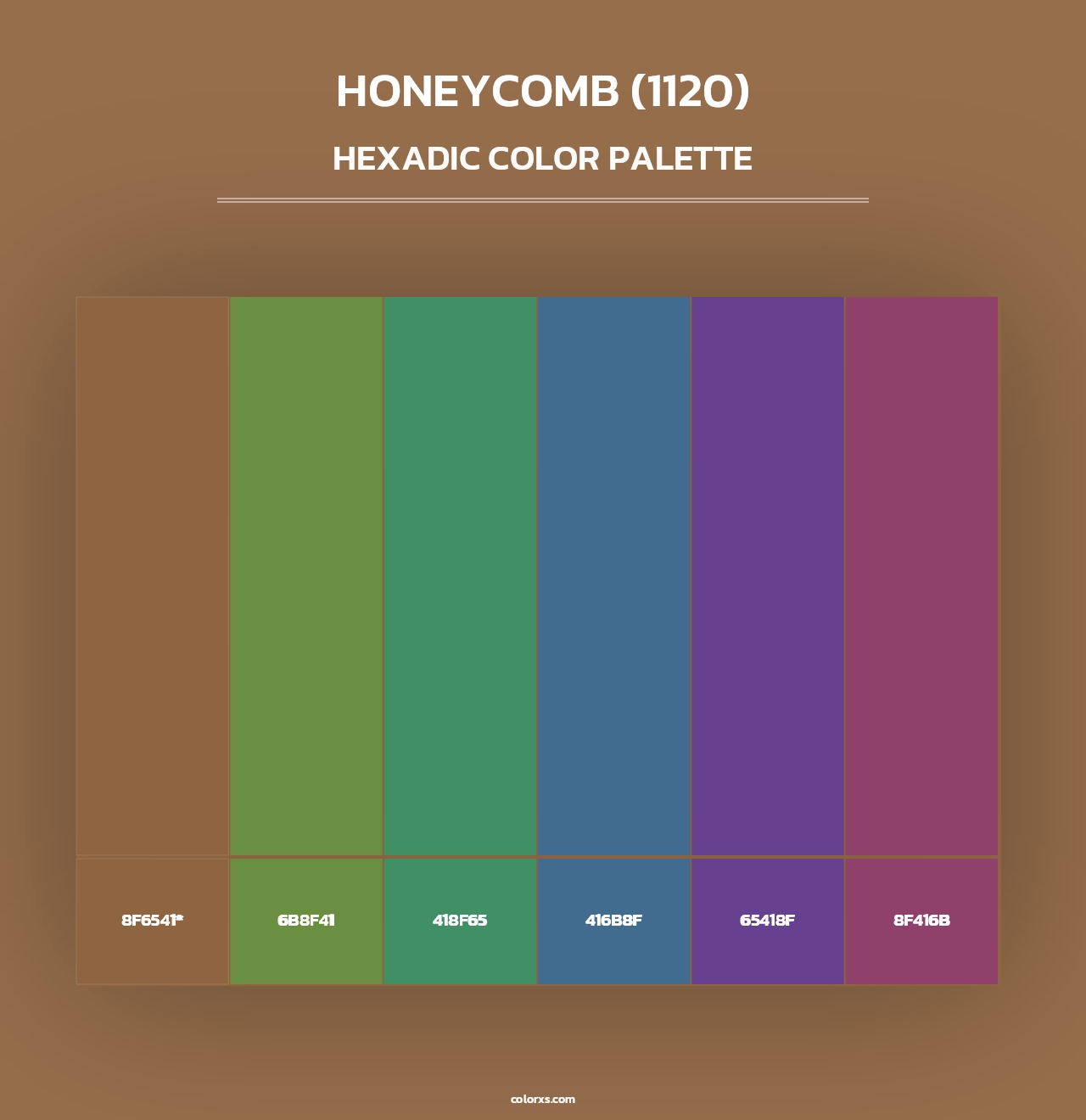 Honeycomb (1120) - Hexadic Color Palette
