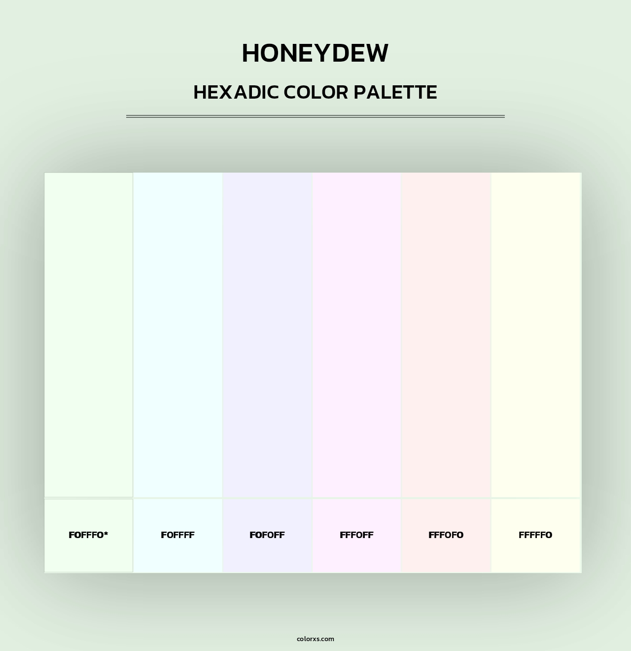 Honeydew - Hexadic Color Palette