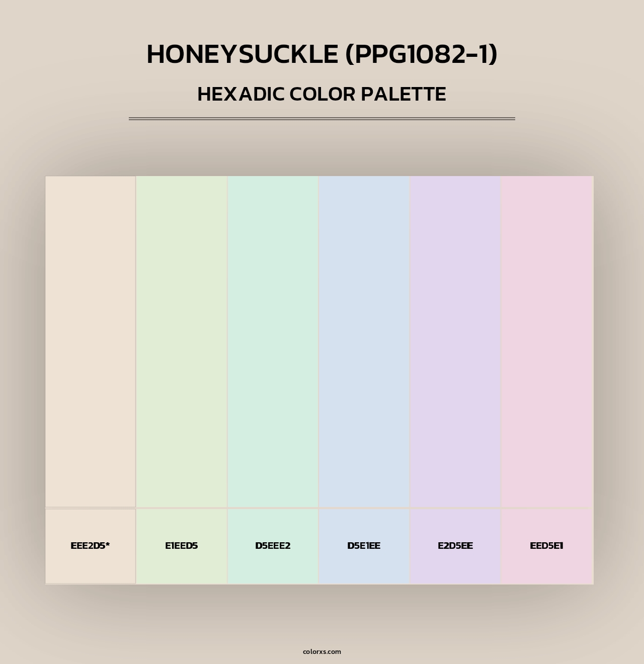 Honeysuckle (PPG1082-1) - Hexadic Color Palette