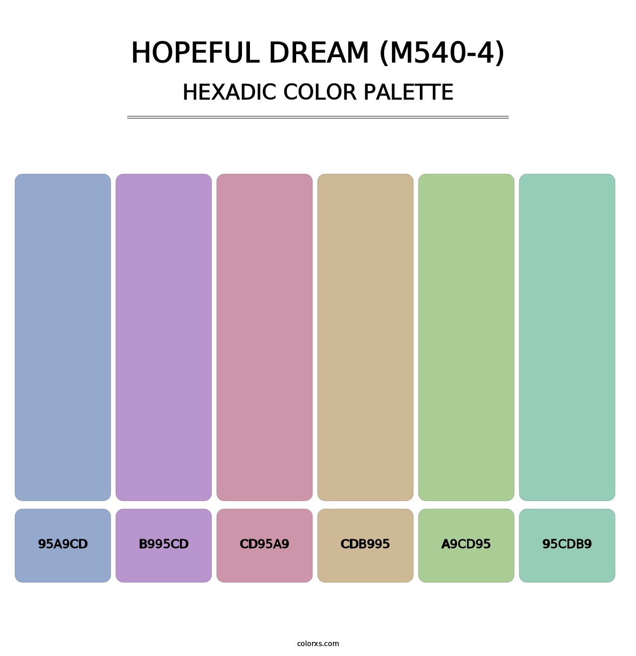Hopeful Dream (M540-4) - Hexadic Color Palette