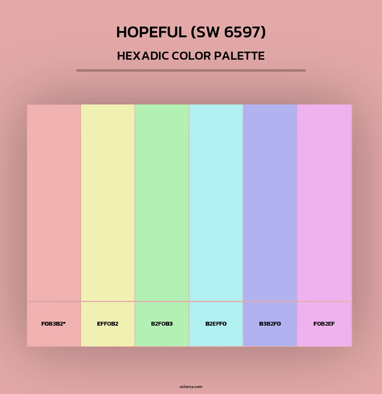 Hopeful (SW 6597) - Hexadic Color Palette