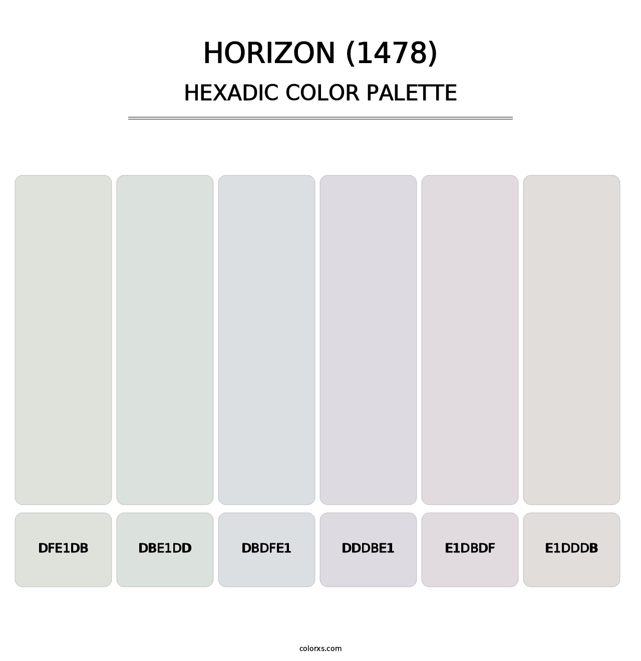 Horizon (1478) - Hexadic Color Palette