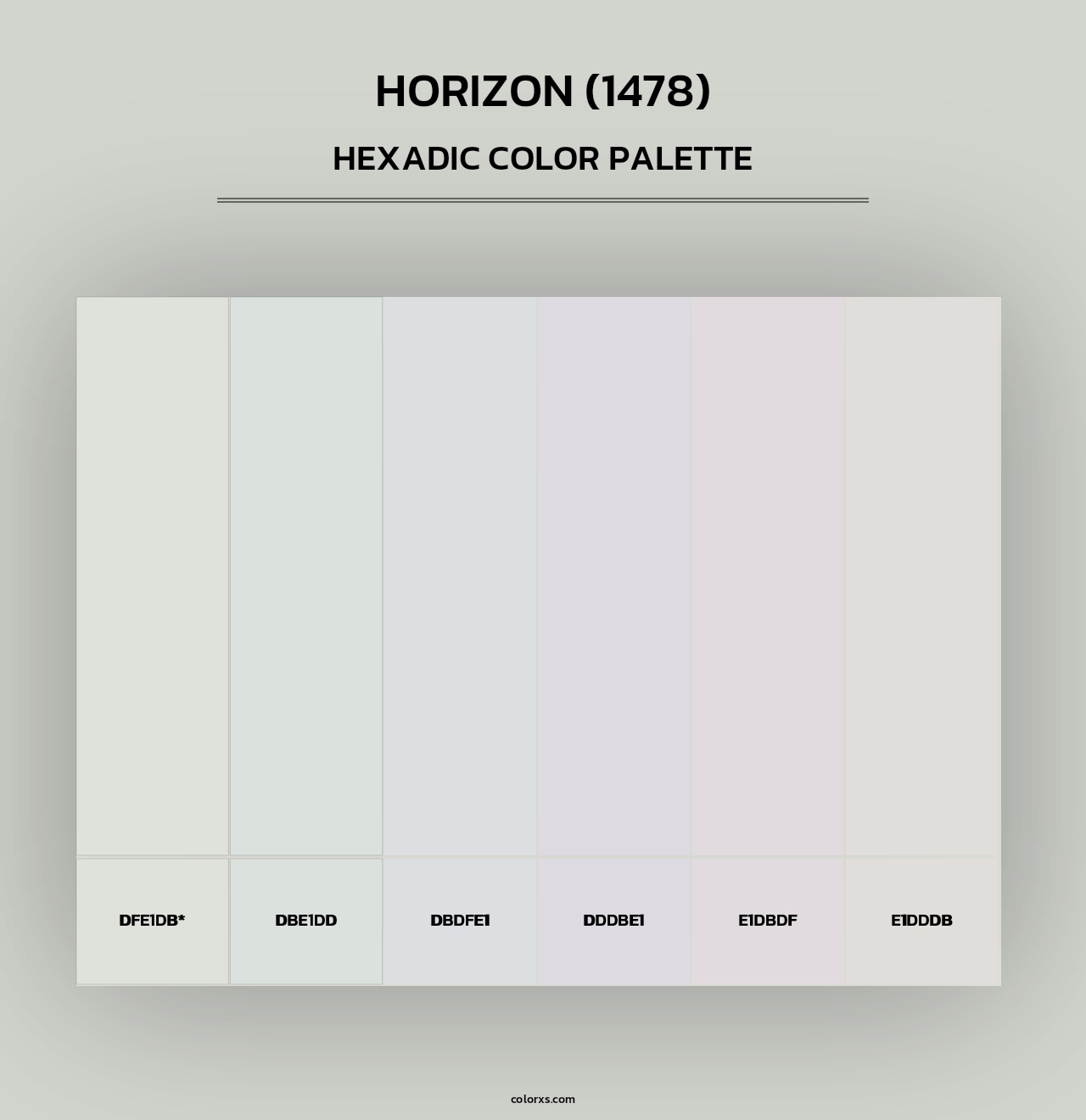 Horizon (1478) - Hexadic Color Palette