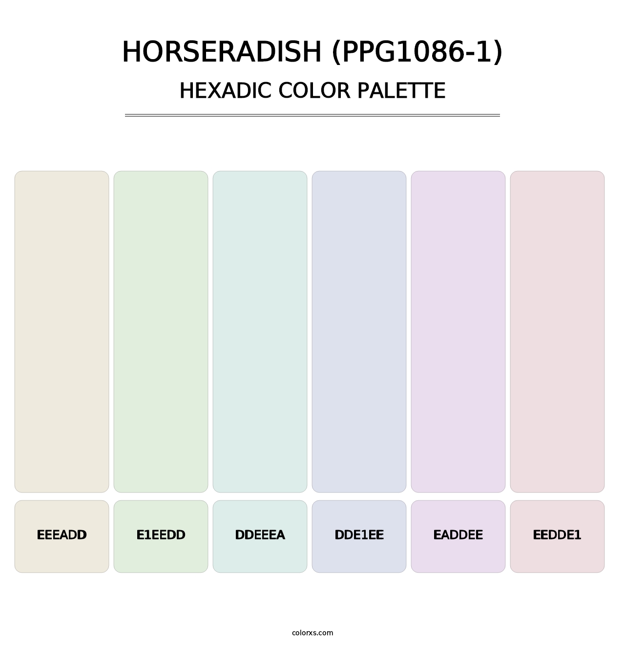 Horseradish (PPG1086-1) - Hexadic Color Palette