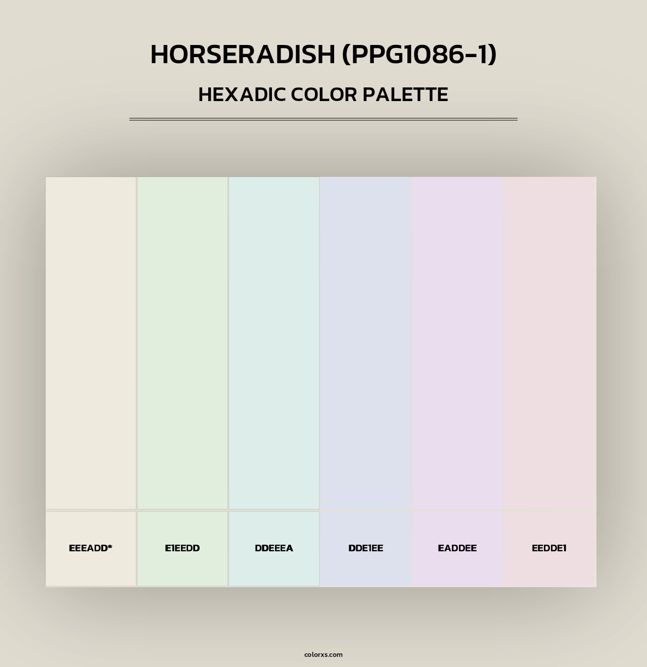 Horseradish (PPG1086-1) - Hexadic Color Palette