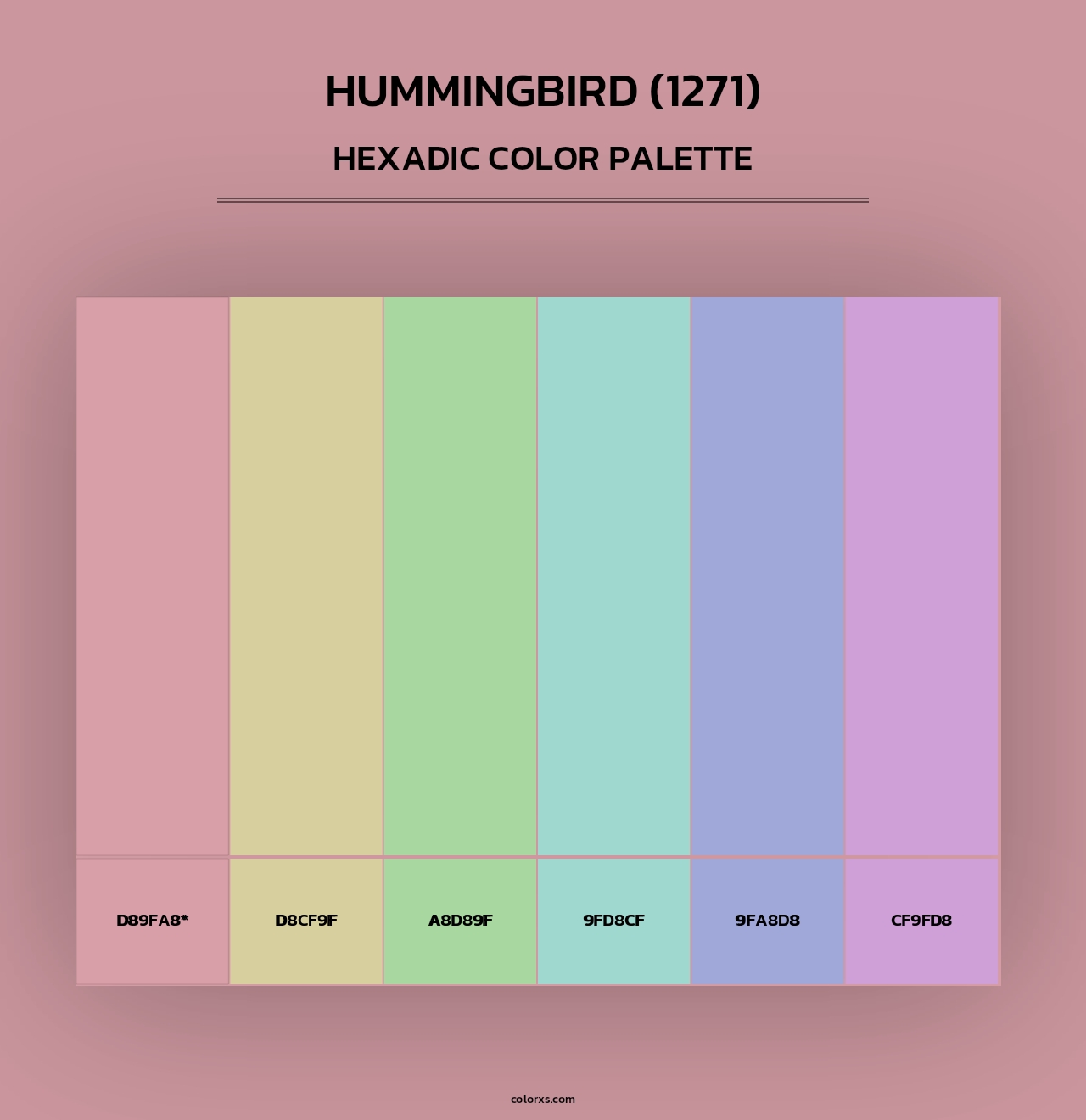 Hummingbird (1271) - Hexadic Color Palette