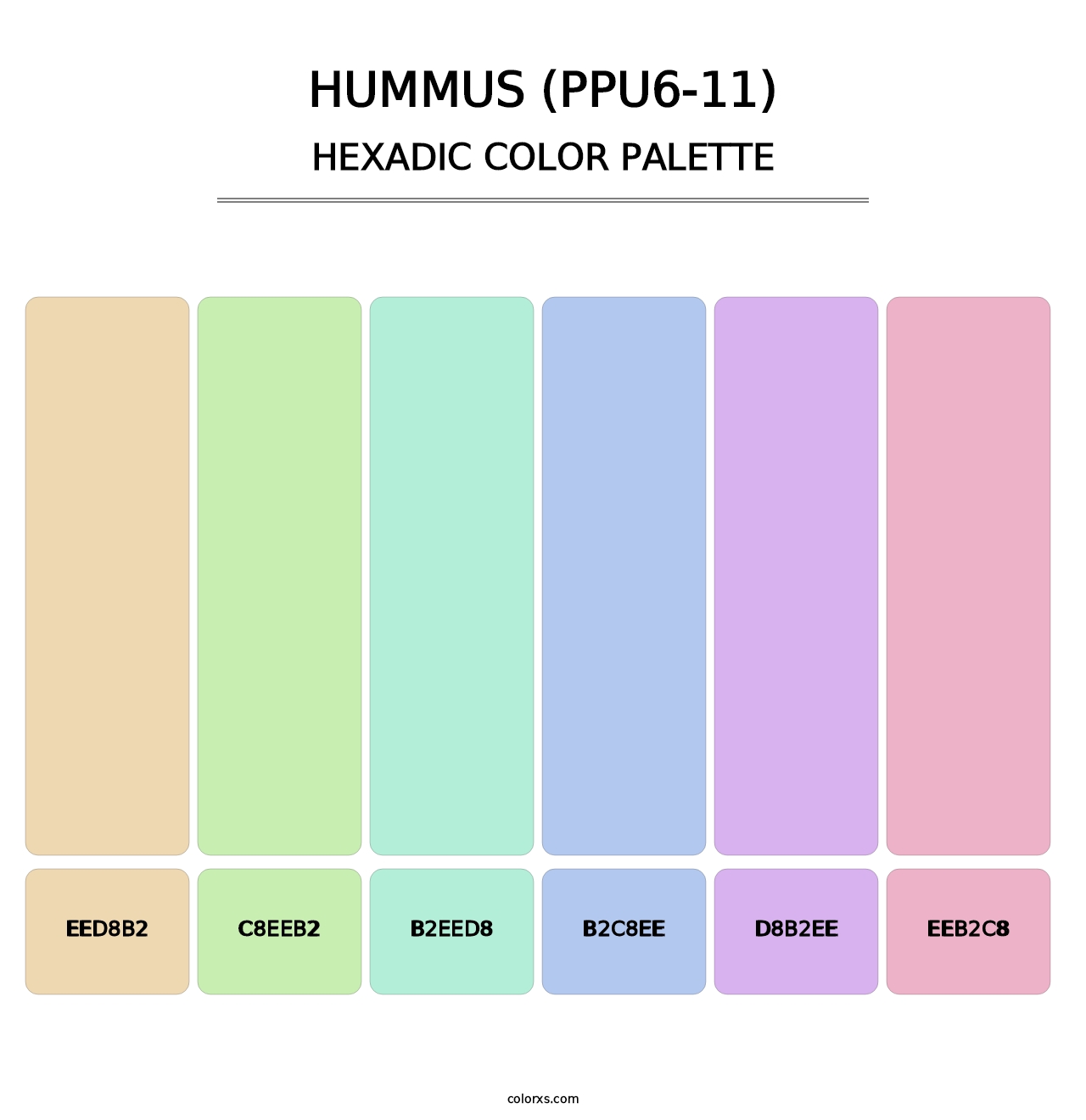 Hummus (PPU6-11) - Hexadic Color Palette