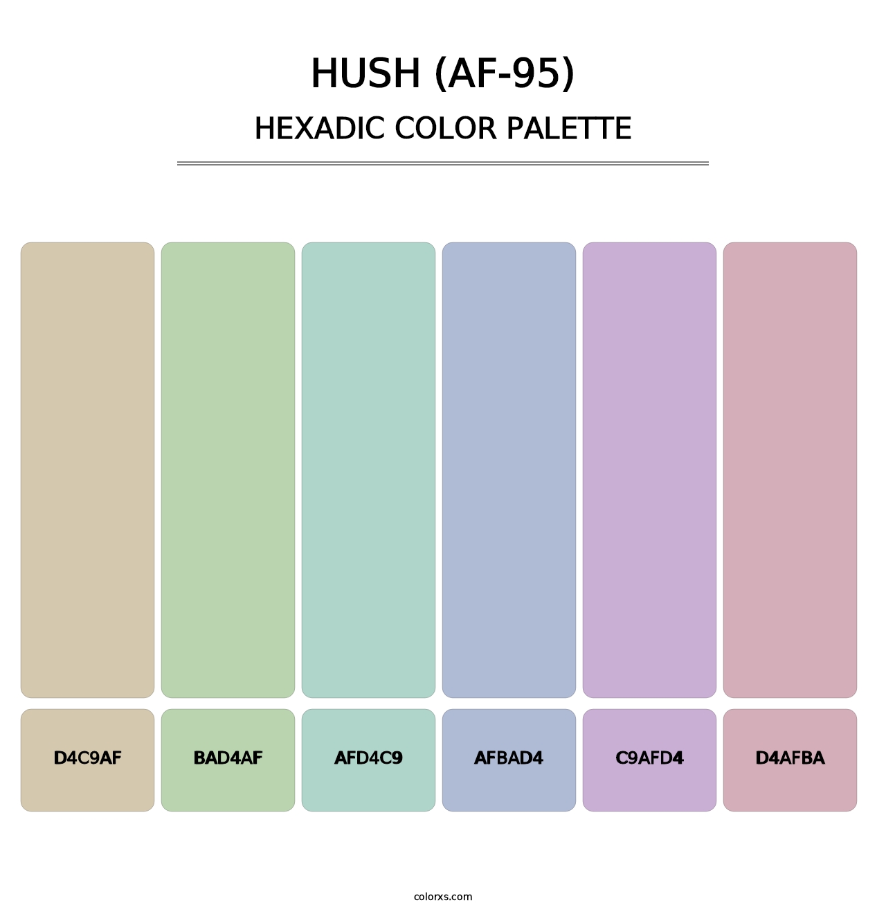 Hush (AF-95) - Hexadic Color Palette
