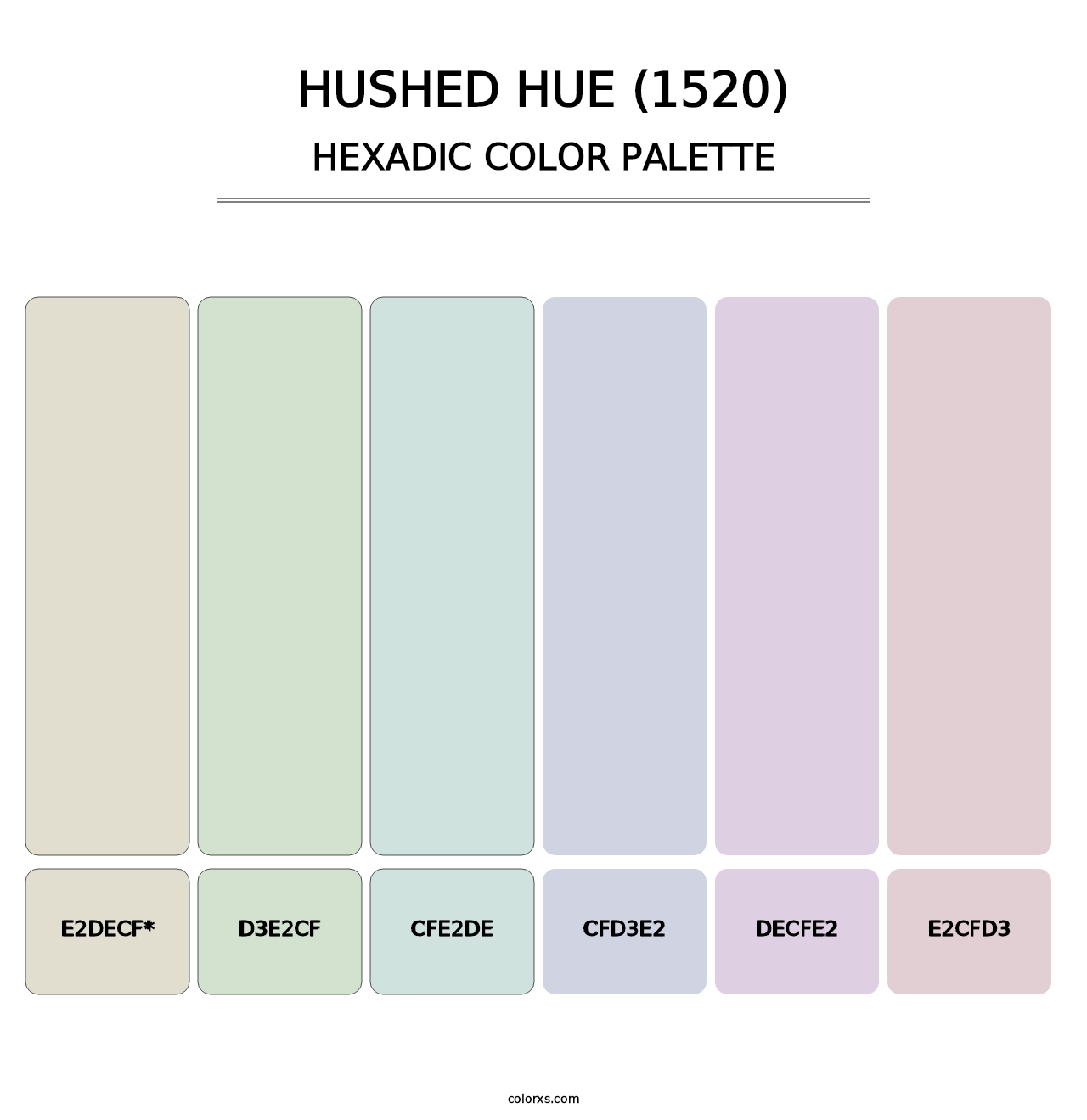 Hushed Hue (1520) - Hexadic Color Palette