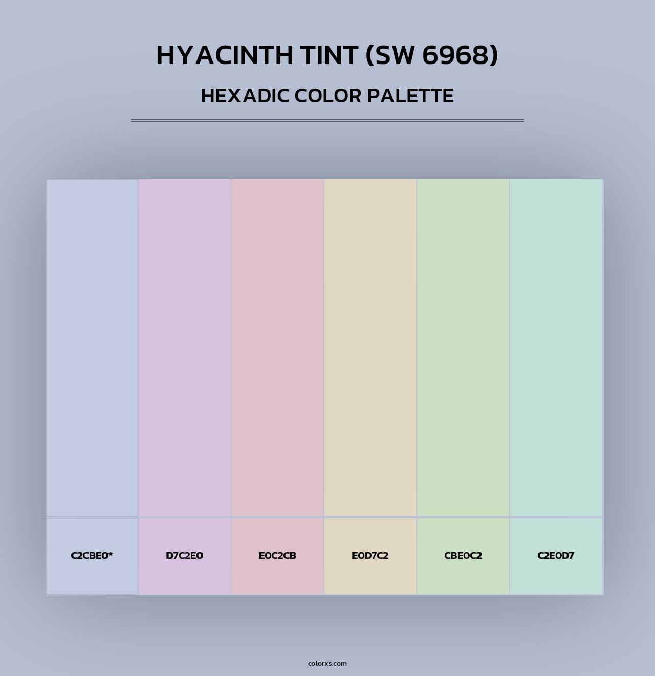 Hyacinth Tint (SW 6968) - Hexadic Color Palette