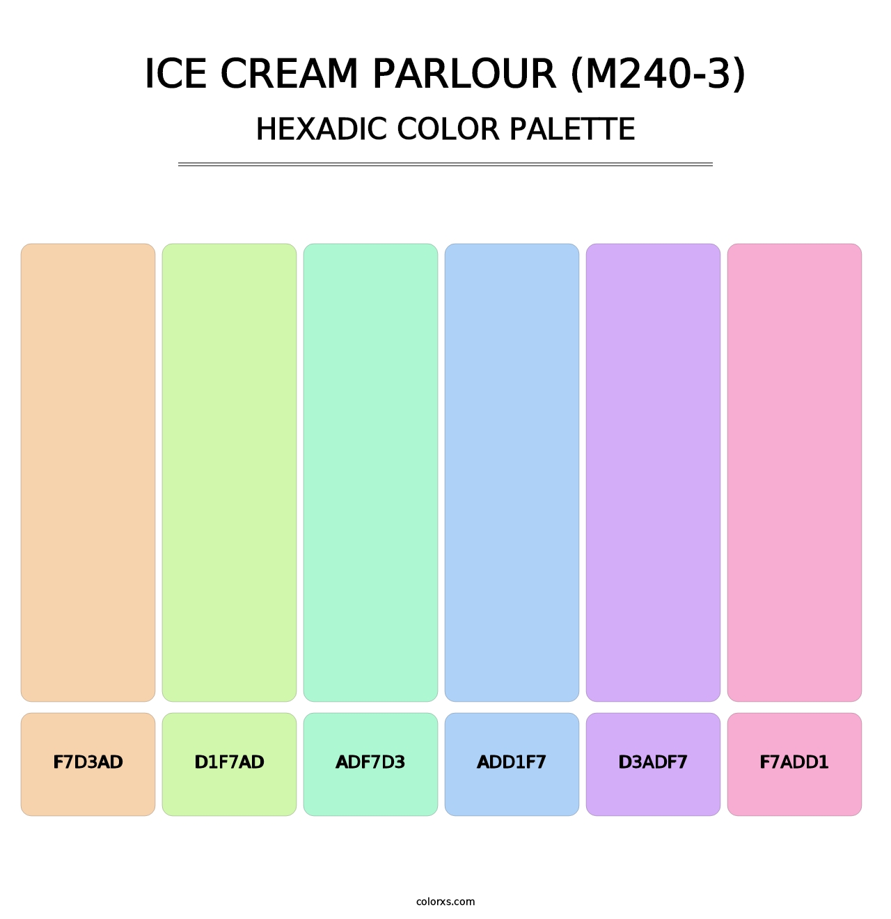Ice Cream Parlour (M240-3) - Hexadic Color Palette