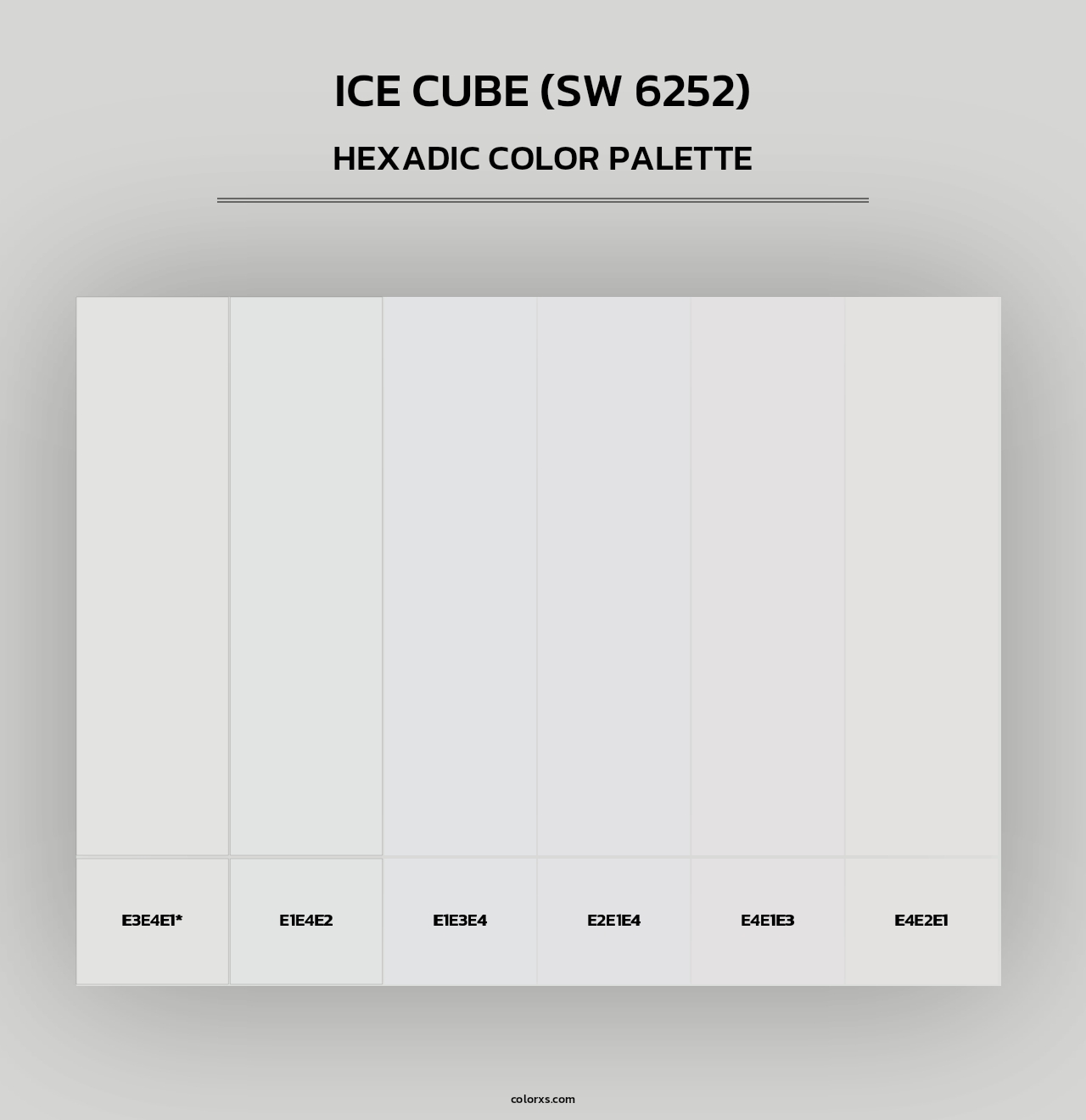 Ice Cube (SW 6252) - Hexadic Color Palette