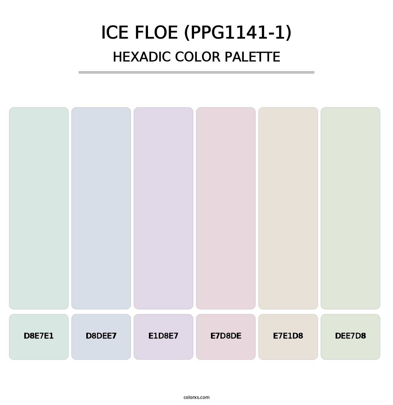 Ice Floe (PPG1141-1) - Hexadic Color Palette