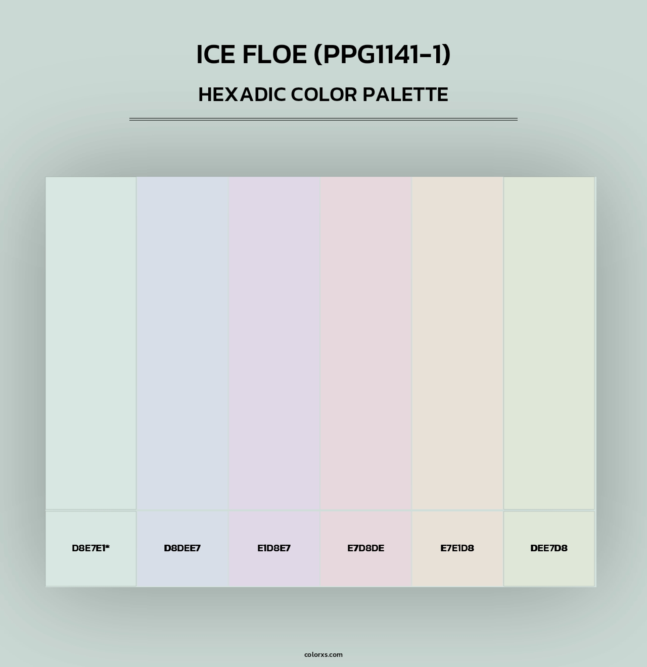 Ice Floe (PPG1141-1) - Hexadic Color Palette
