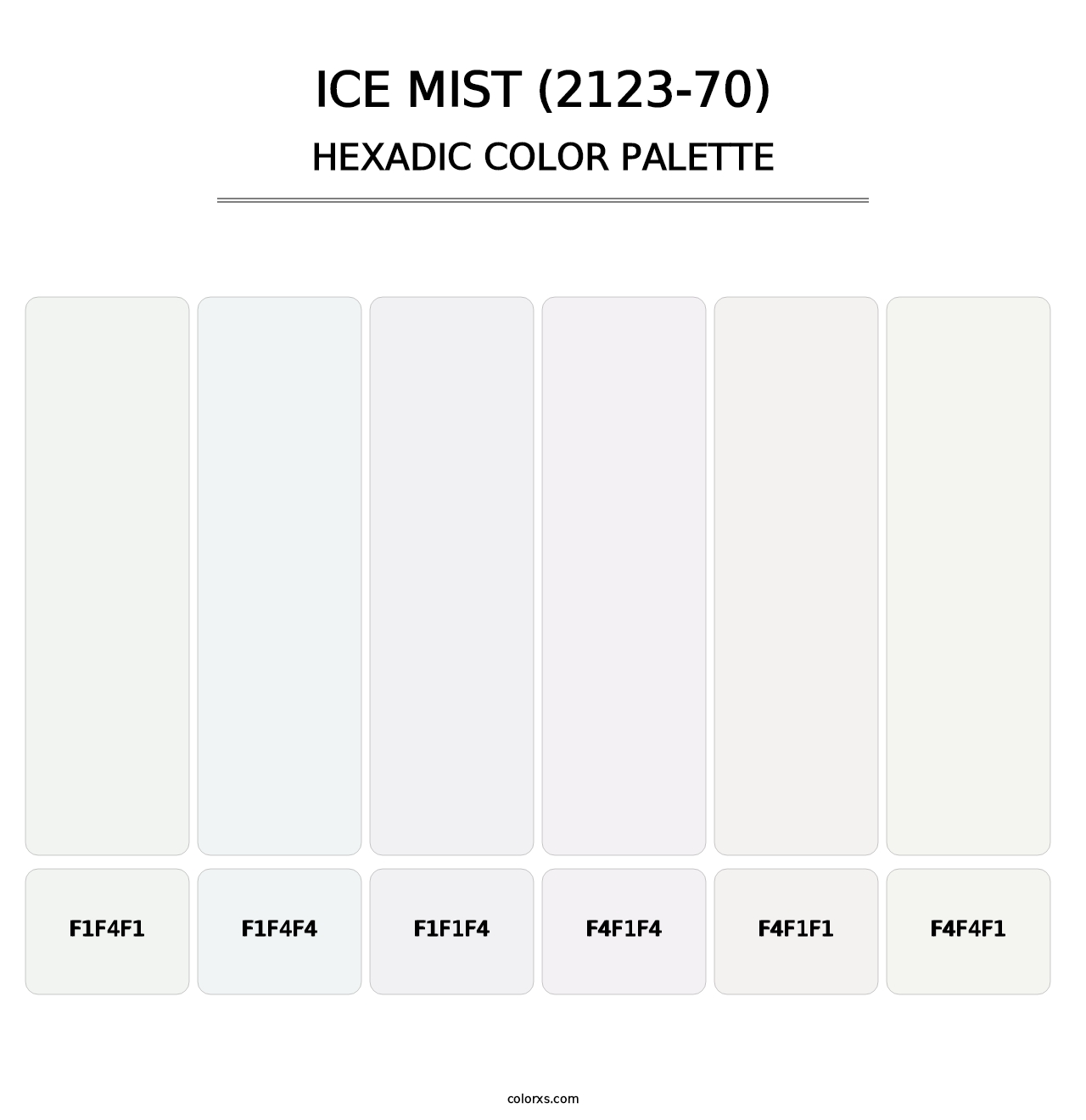 Ice Mist (2123-70) - Hexadic Color Palette