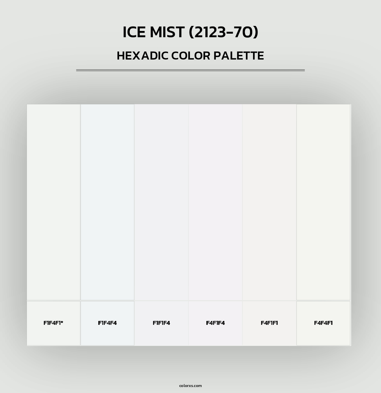 Ice Mist (2123-70) - Hexadic Color Palette