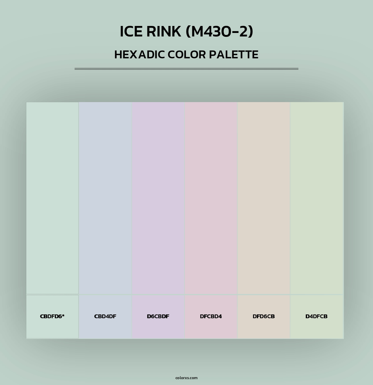 Ice Rink (M430-2) - Hexadic Color Palette